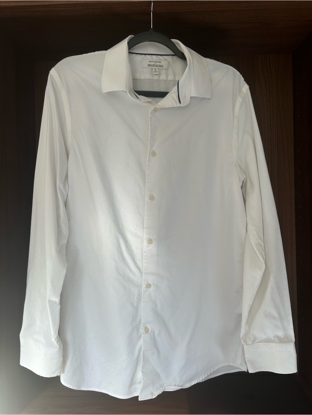 Banana Republic White Long Sleeve Dress Shirt